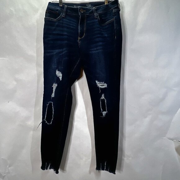 ANA Jeggings Stretch Distressed Size 12 Women's Denim - Picture 1 of 7